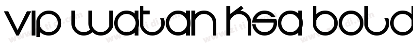 VIP Watan KSa Bold字体转换